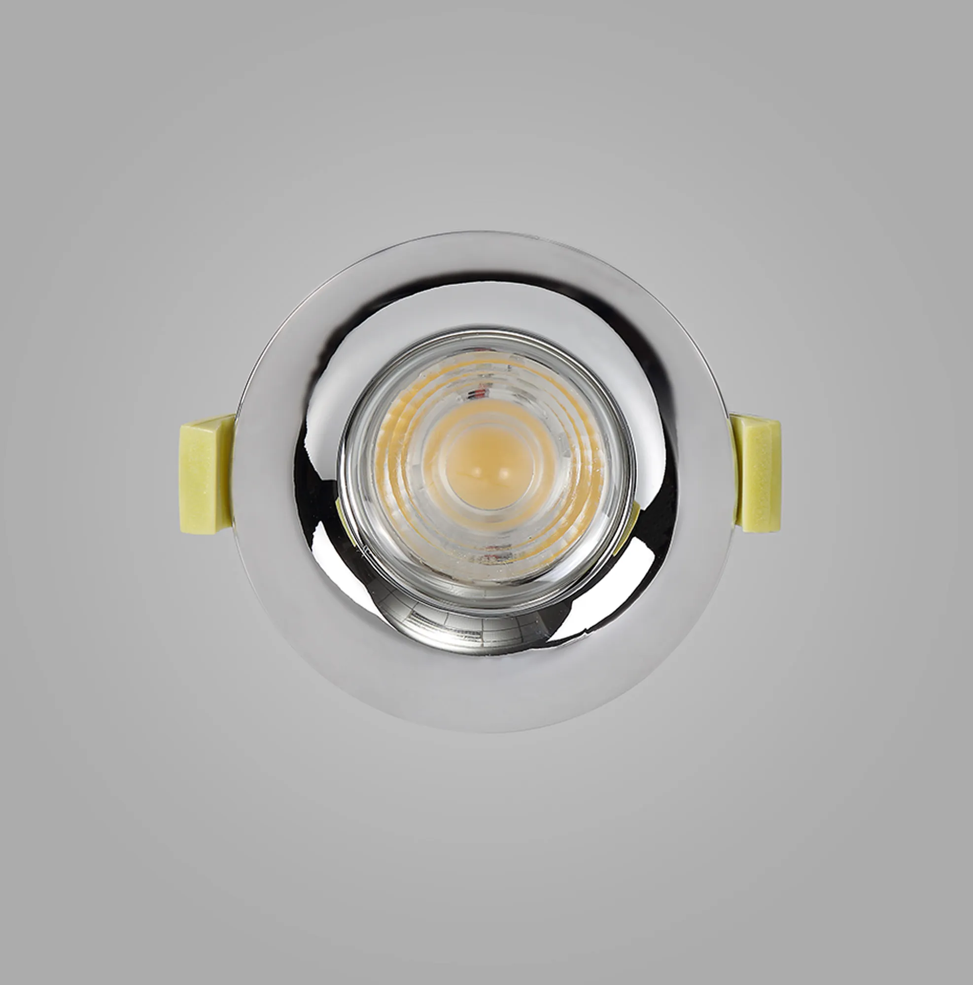 Bruve 12 Tridonic powered 12W 3000K 1200lm 36° LED Engine,300mA , CRI>90 LED Engine Polished Chrome Fixed Round Recessed Downlight, Inner Glass cover, IP65 DM202494  Dlux Bruve 12 IP65